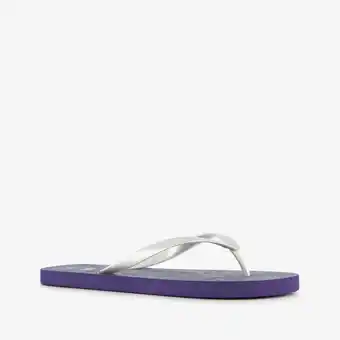 Scapino Dames teenslippers met print blauw aanbieding