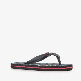Scapino Jongens teenslippers met game controllers zwart aanbieding