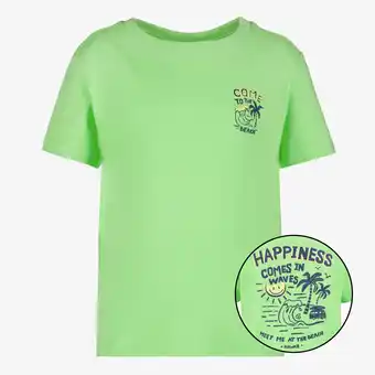Scapino TwoDay jongens T-shirt met backprint groen aanbieding