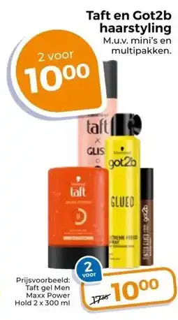 Trekpleister Taft en Got2b haarstyling aanbieding