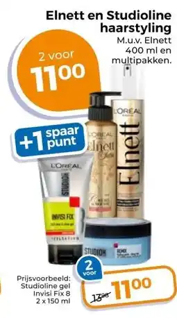 Trekpleister Elnett en Studioline haarstyling aanbieding