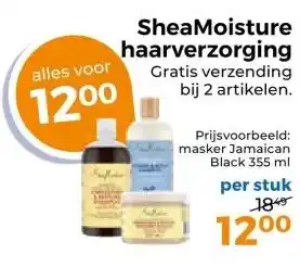 Trekpleister SheaMoisture haarverzorging aanbieding