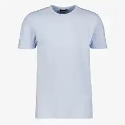 Scapino Unsigned heren badstof T-shirt lichtblauw aanbieding