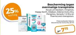 Trekpleister Bescherming tegen overmatige transpiratie aanbieding