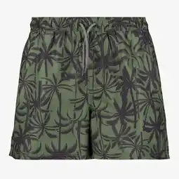 Scapino Osaga heren zwemshort met palmbomen groen aanbieding
