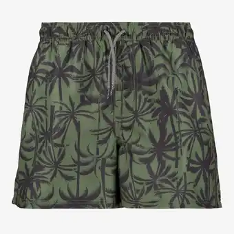 Scapino Osaga heren zwemshort met palmbomen groen aanbieding