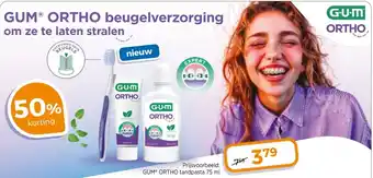 Trekpleister GUM® ORTHO beugelverzorging om ze te laten stralen aanbieding