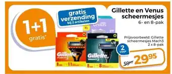 Trekpleister Gillette en Venus scheermesjes aanbieding