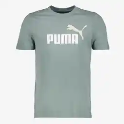 Scapino Puma Essentials 2 heren sport T-shirt groen aanbieding