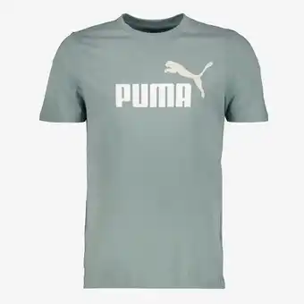 Scapino Puma Essentials 2 heren sport T-shirt groen aanbieding