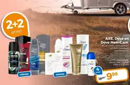 Trekpleister AXE, Dove en Dove Men+Care, M.u.v. mini's, multipakken grootformaten en geschenksets. aanbieding