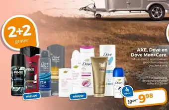 Trekpleister AXE, Dove en Dove Men+Care, M.u.v. mini's, multipakken grootformaten en geschenksets. aanbieding