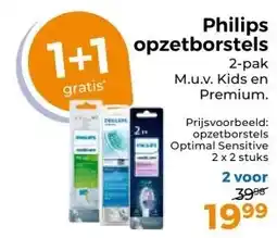Trekpleister Philips opzetborstels aanbieding
