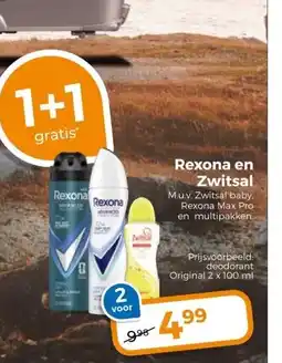 Trekpleister Rexona en Zwitsal aanbieding