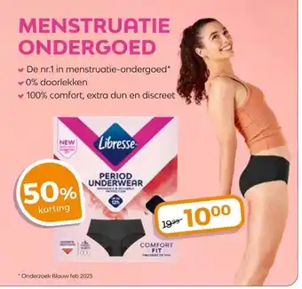 Trekpleister MENSTRUATIE ONDERGOED aanbieding