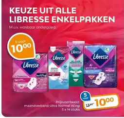 Trekpleister KEUZE UIT ALLE LIBRESSE ENKELPAKKEN aanbieding