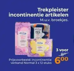 Trekpleister Trekpleister incontinentie artikelen aanbieding