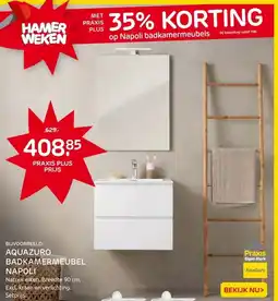 Praxis AQUAZURO BADKAMERMEUBEL NAPOLI aanbieding