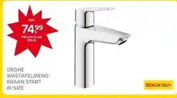 Praxis GROHE WASTAFELMENG- KRAAN START M-SIZE aanbieding