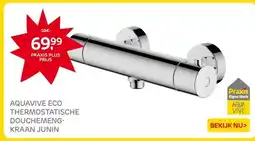 Praxis AQUAVIVE ECO THERMOSTATISCHE DOUCHEMENG- KRAAN JUNIN aanbieding