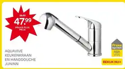 Praxis AQUAVIVE KEUKENKRAAN EN HANDDOUCHE JUNINN aanbieding