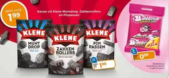 Trekpleister Keuze uit Klene Muntdrop, Zakkenrollers en Pinpassen aanbieding