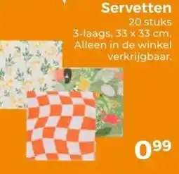 Trekpleister Servetten aanbieding