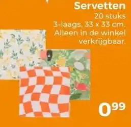 Trekpleister Servetten aanbieding