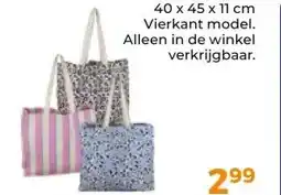 Trekpleister Katoenen shopper aanbieding