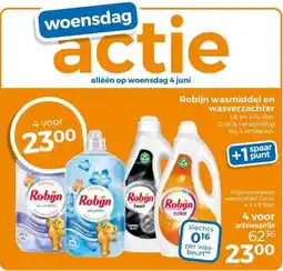 Trekpleister Robijn wasmiddel en wasverzachter aanbieding
