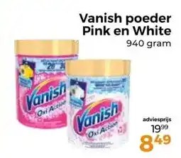 Trekpleister Vanish poeder Pink en White aanbieding