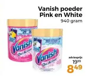 Trekpleister Vanish poeder Pink en White aanbieding