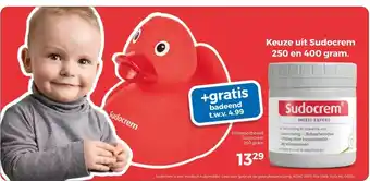 Trekpleister Keuze uit Sudocrem 250 en 400 gram. aanbieding