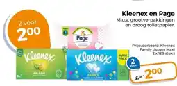 Trekpleister Kleenex en Page aanbieding