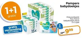 Trekpleister Pampers babydoekjes aanbieding