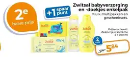 Trekpleister Zwitsal babyverzorging en -doekjes enkelpak M.u.v. multipakken en geschenksets. aanbieding