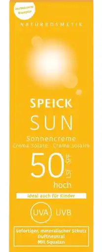 De Online Drogist Speick Sun SPF50 Zonnecrème aanbieding