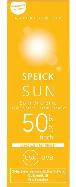De Online Drogist Speick Sun SPF50 Zonnecrème aanbieding