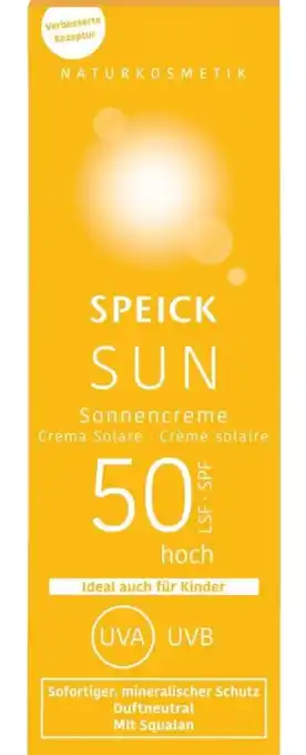 De Online Drogist Speick Sun SPF50 Zonnecrème aanbieding