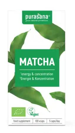 De Online Drogist Purasana Matcha Capsules aanbieding