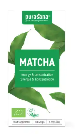 De Online Drogist Purasana Matcha Capsules aanbieding