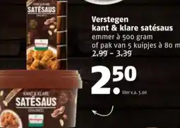 Poiesz Verstegen kant & klare satésaus aanbieding
