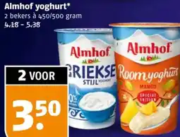 Poiesz Almhof yoghurt aanbieding