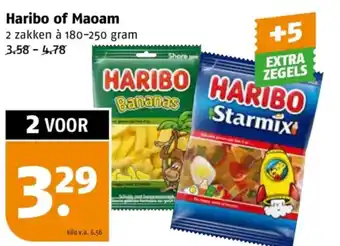 Poiesz Haribo of Maoam aanbieding