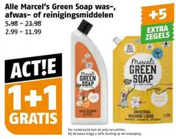 Poiesz Alle Marcel's Green Soap was, afwas of reinigingsmiddelen aanbieding