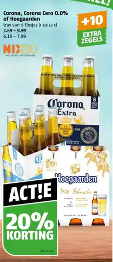 Poiesz Corona, Corona Cero 0.0% of Hoegaarden aanbieding