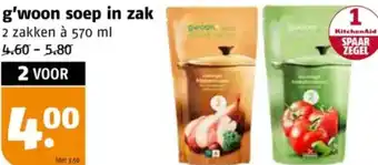 Poiesz g'woon soep in zak aanbieding