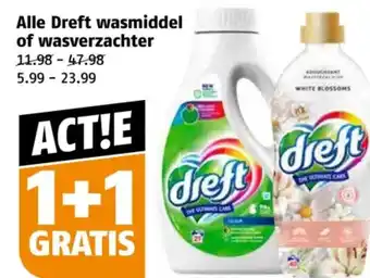 Poiesz Alle Dreft wasmiddel of wasverzachter aanbieding
