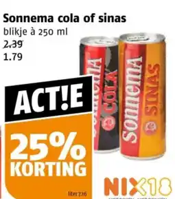 Poiesz Sonnema cola of sinas aanbieding