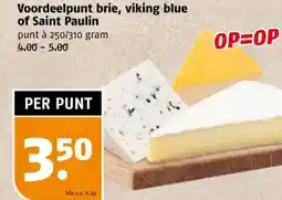 Poiesz Voordeelpunt brie, viking blue of Saint Paulin aanbieding